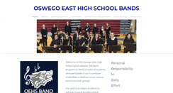 Desktop Screenshot of oswegoeasthighschoolbands.com